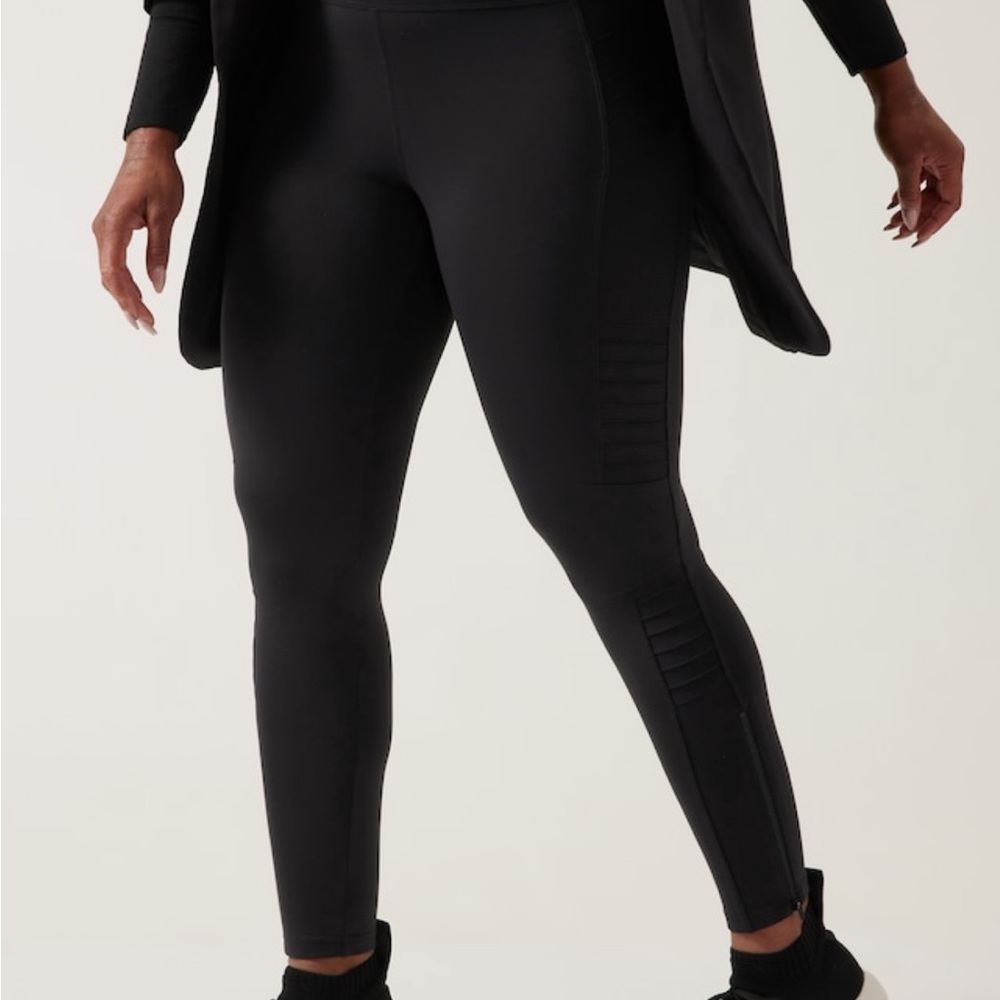 Athleta Delancy Moto Tight - Picture 3 of 8